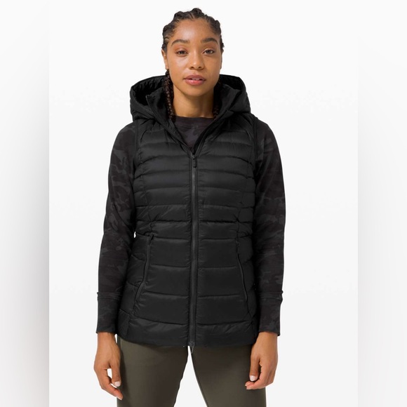 Lululemon Brave the Cold Vest Black Style W4BO8S Size 6 - Picture 2 of 16